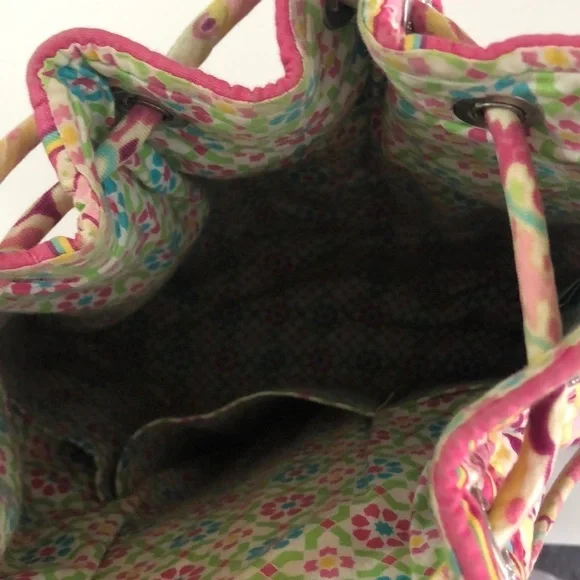 Vera Bradley Capri Melon Drawstring Backpack - Picture 3 of 8